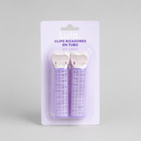 Clips rizadores en tubo