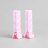 Clips rizadores en tubo + Pinzas